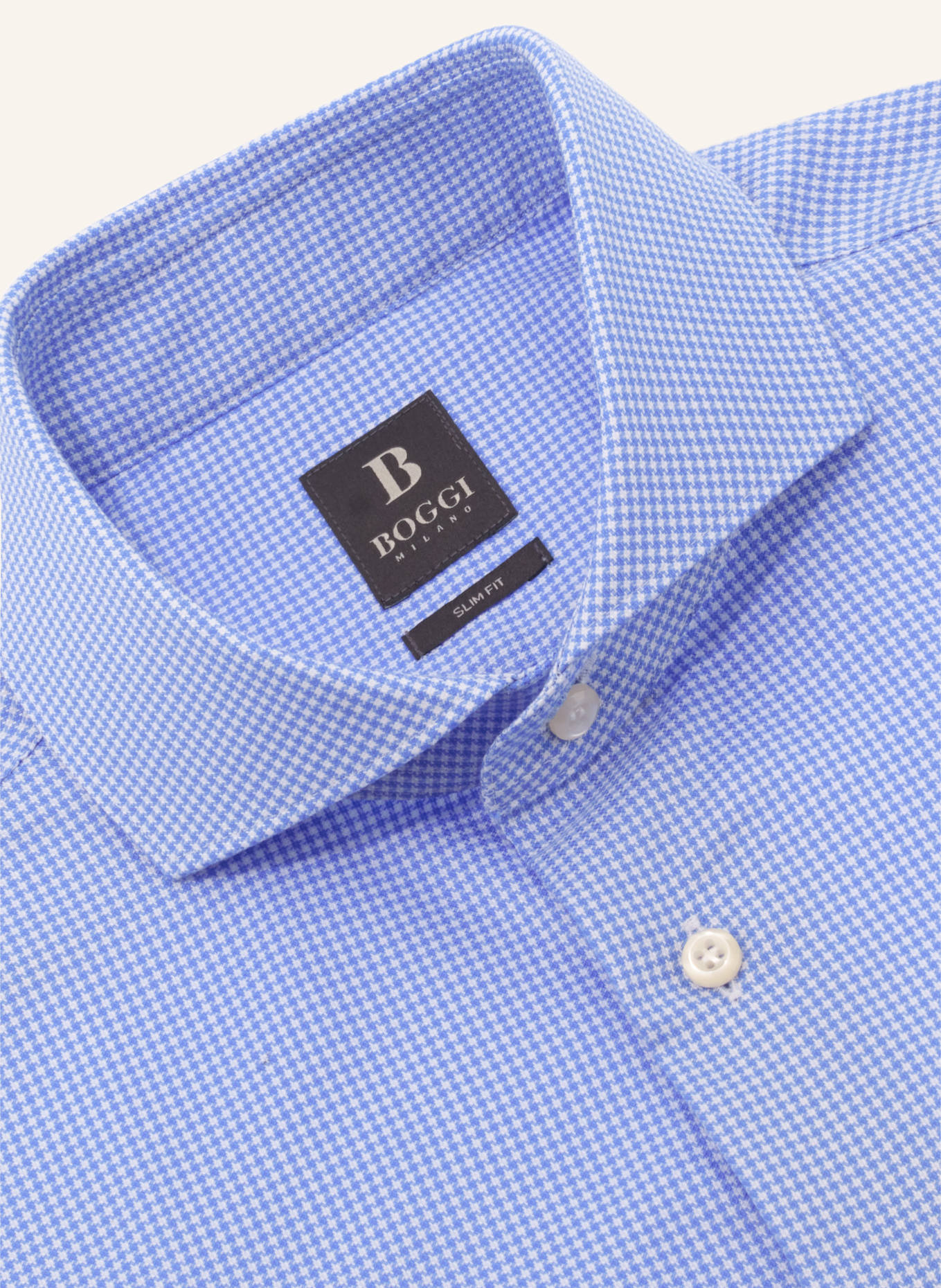 BOGGI MILANO Hemd Regular Fit: HELLBLAU