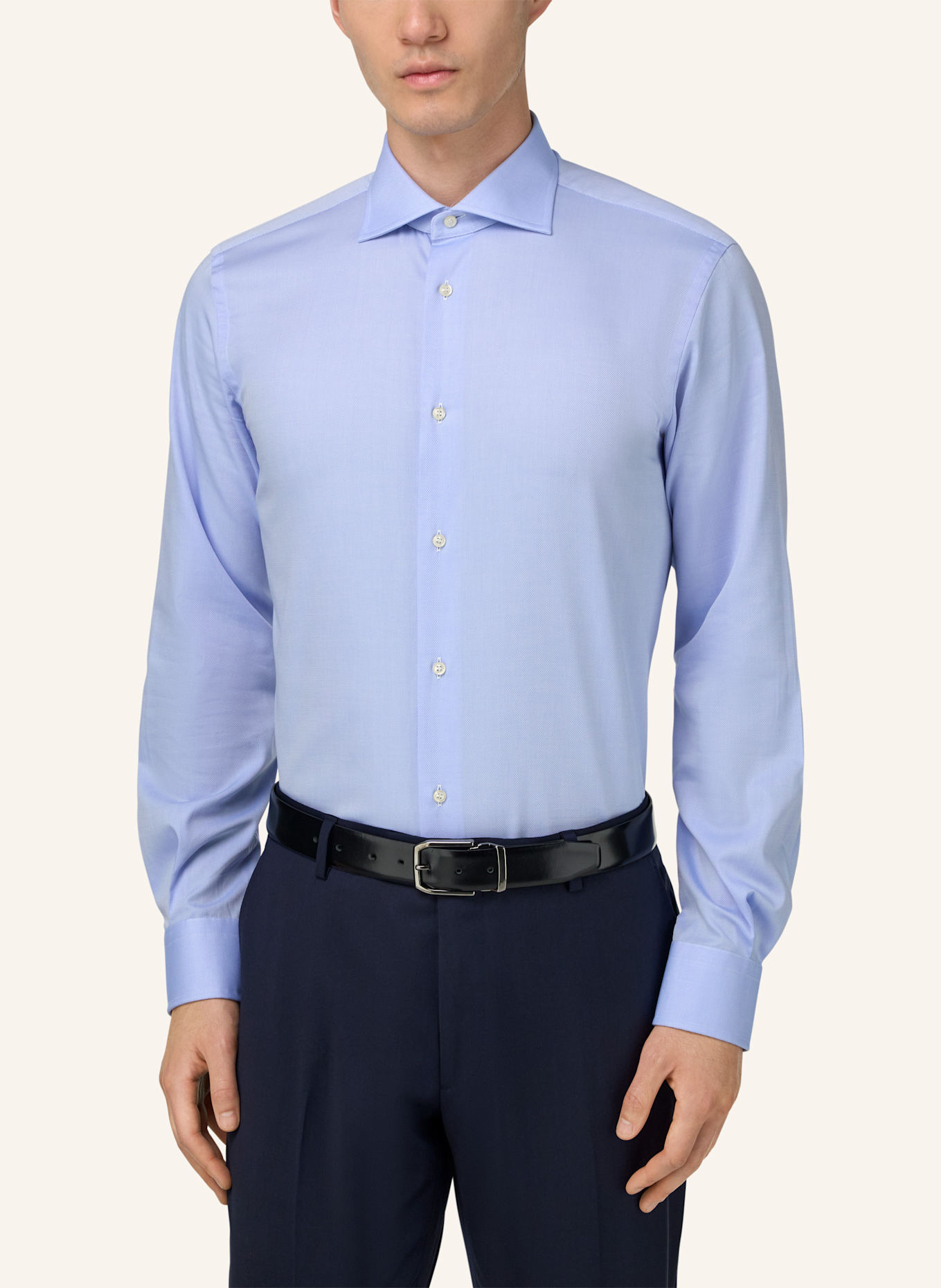 BOGGI MILANO Hemd Regular Fit: HELLBLAU