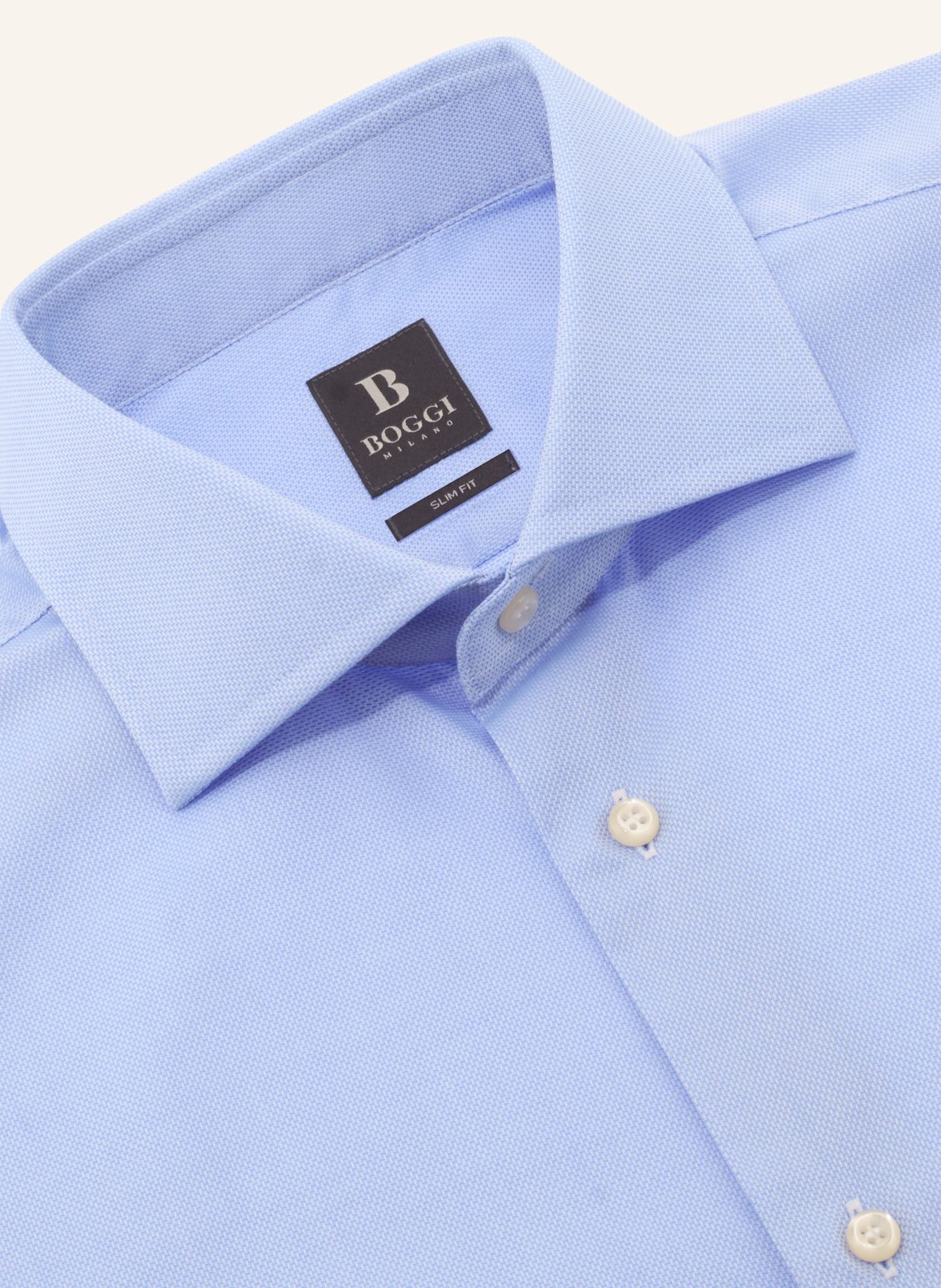 BOGGI MILANO Hemd Regular Fit: HELLBLAU