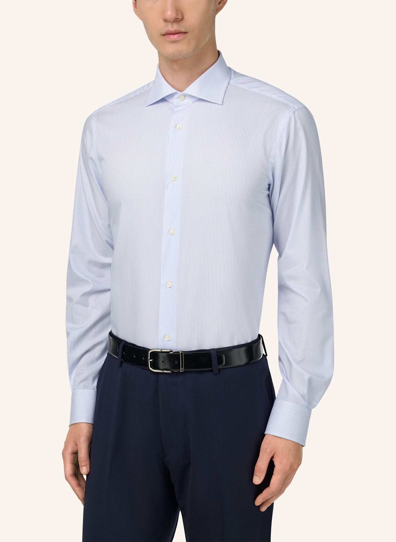 BOGGI MILANO Hemd Regular Fit: HELLBLAU