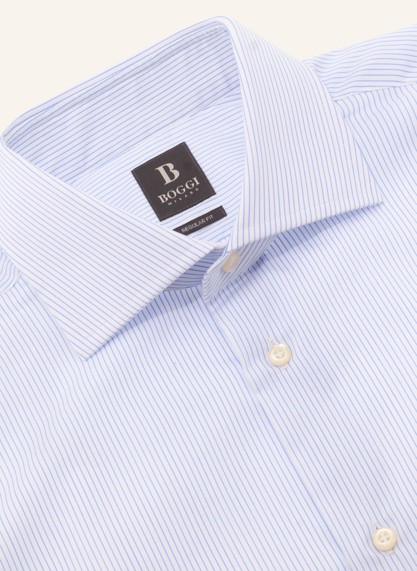 BOGGI MILANO Hemd Regular Fit: HELLBLAU