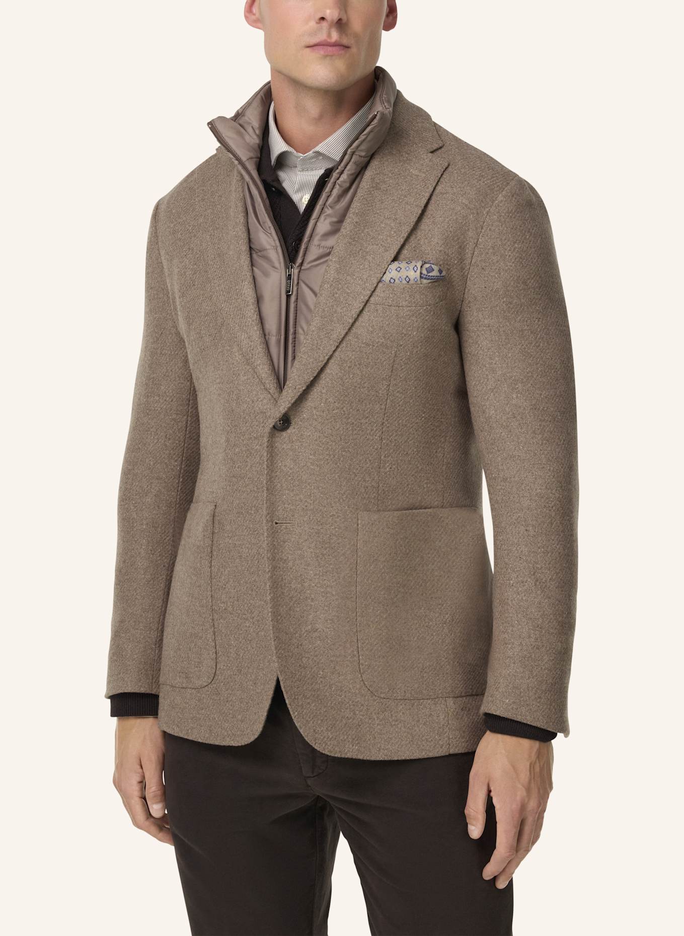 BOGGI MILANO Sakko Regular Fit: TAUPE