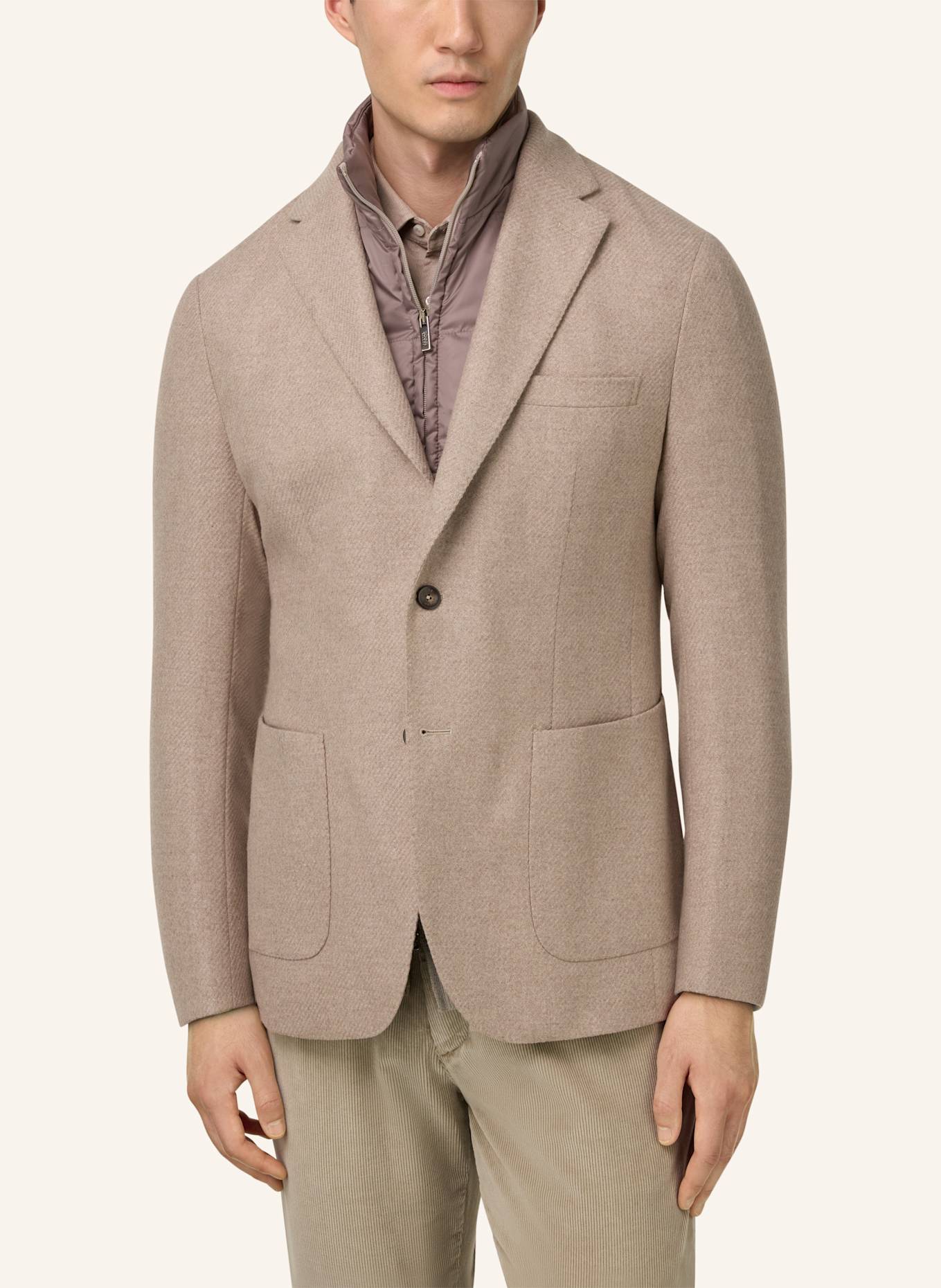 BOGGI MILANO Sakko Regular Fit: BEIGE