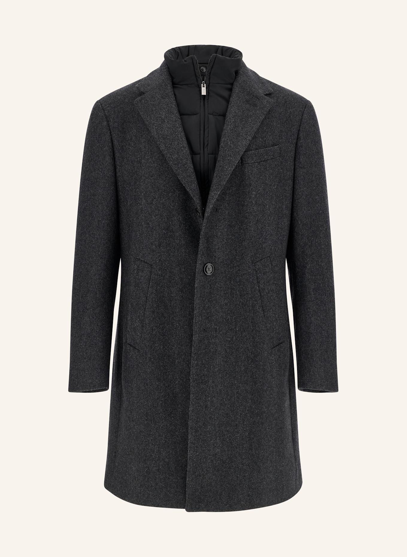 BOGGI MILANO Mantel: DUNKELGRAU