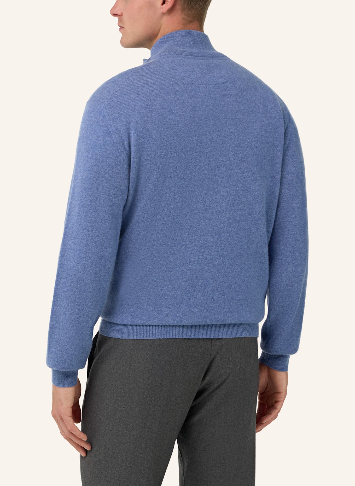 BOGGI MILANO Rollkragenpullover aus Cashmere: BLAU