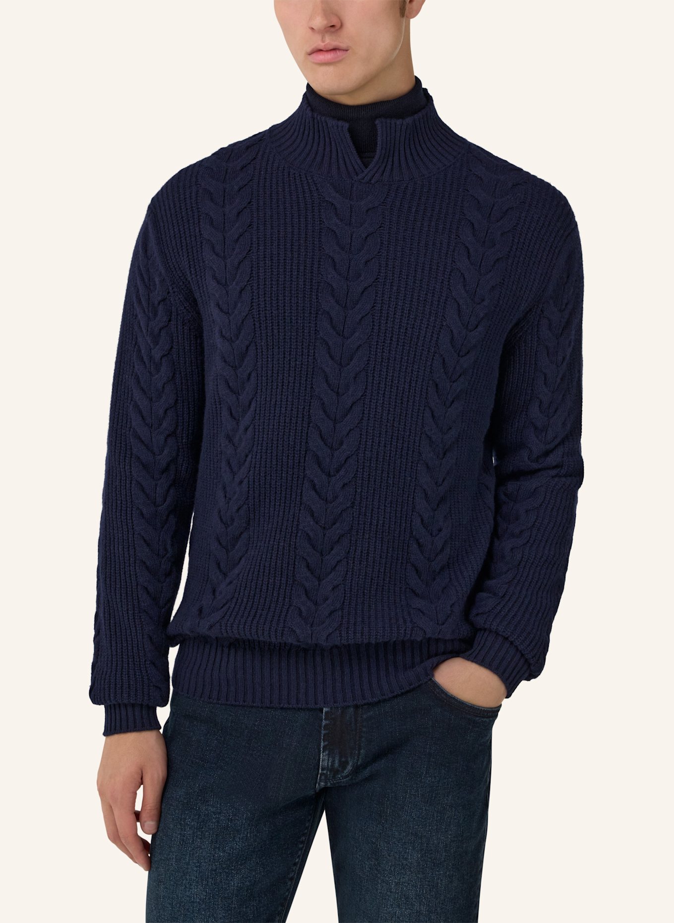 BOGGI MILANO Pullover: BLAU