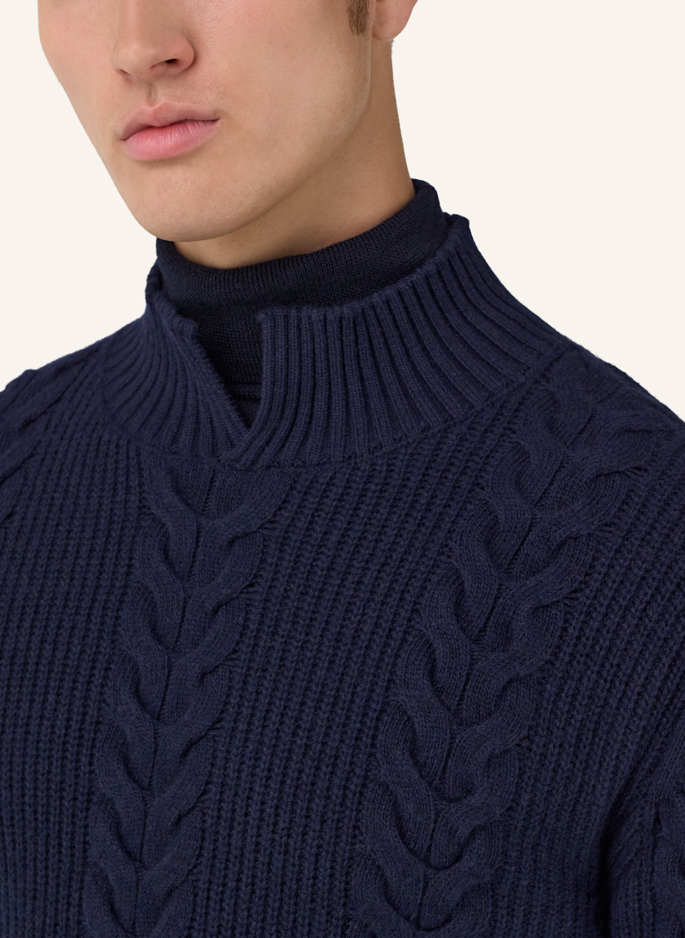BOGGI MILANO Pullover: BLAU