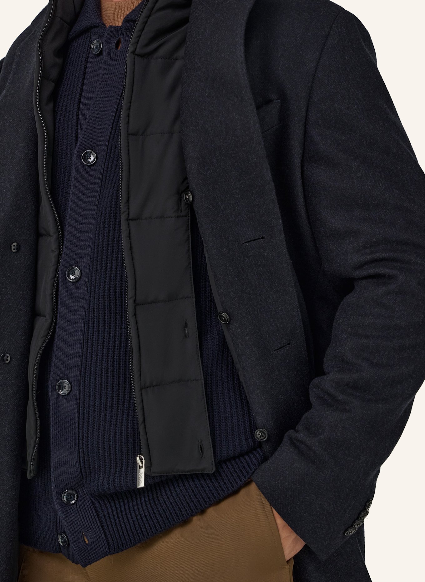 BOGGI MILANO Mantel: BLAU