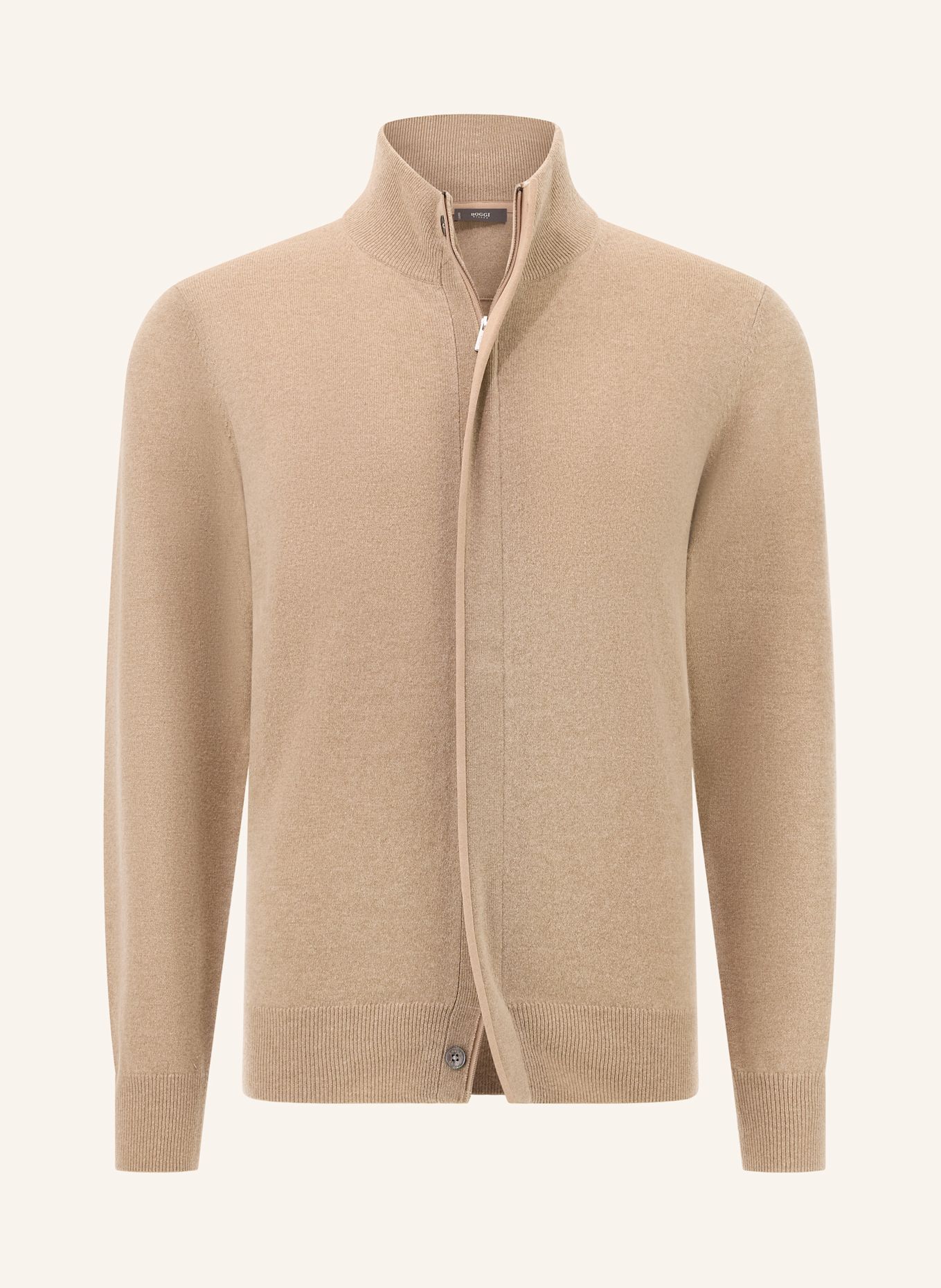 BOGGI MILANO Rollkragenpullover aus Cashmere: BEIGE