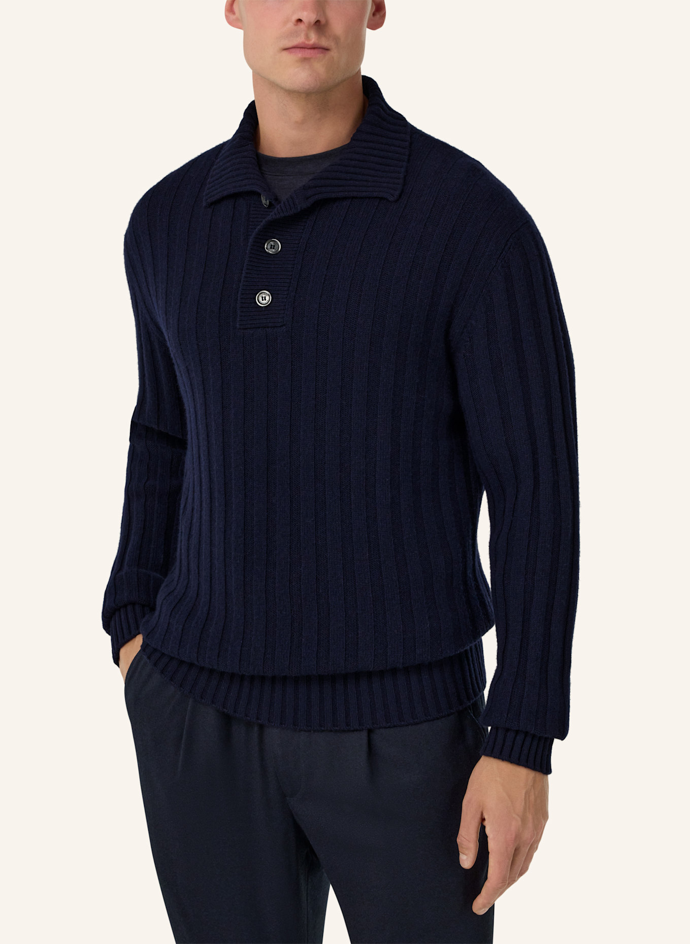 BOGGI MILANO Pullover: BLAU