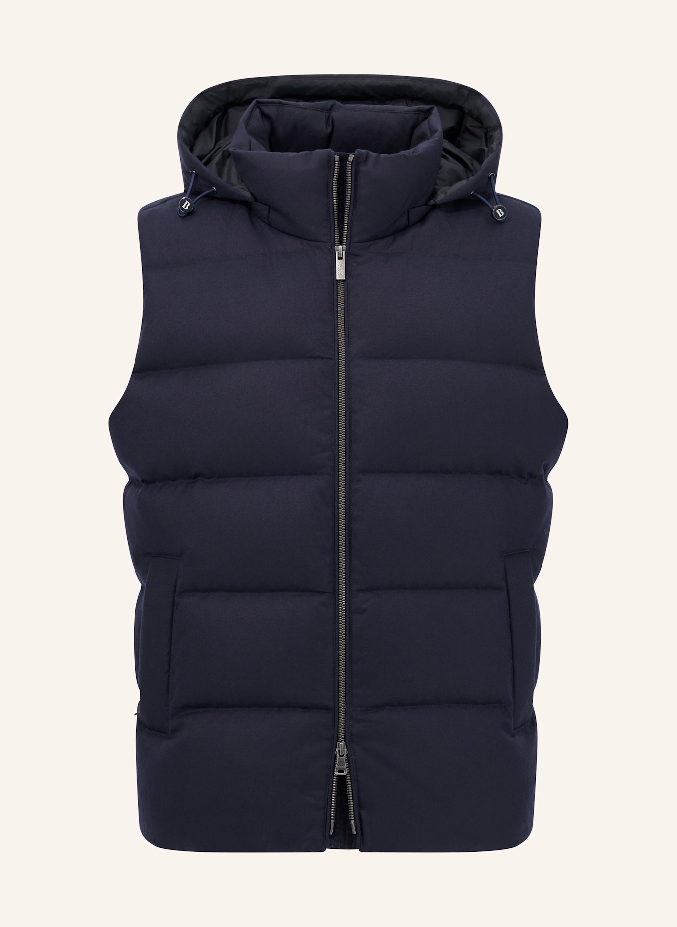 BOGGI MILANO Daunenweste aus Cashmere: BLAU