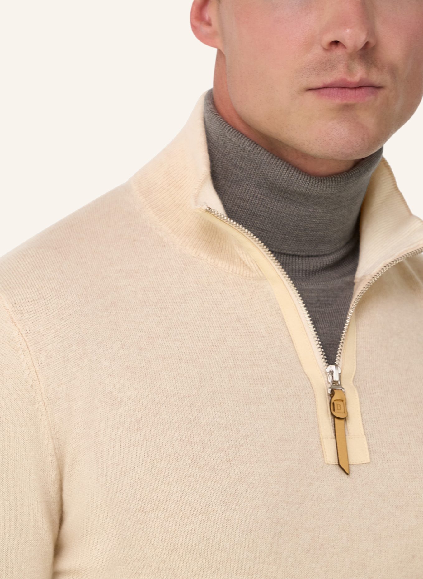 BOGGI MILANO Pullover: BRAUN