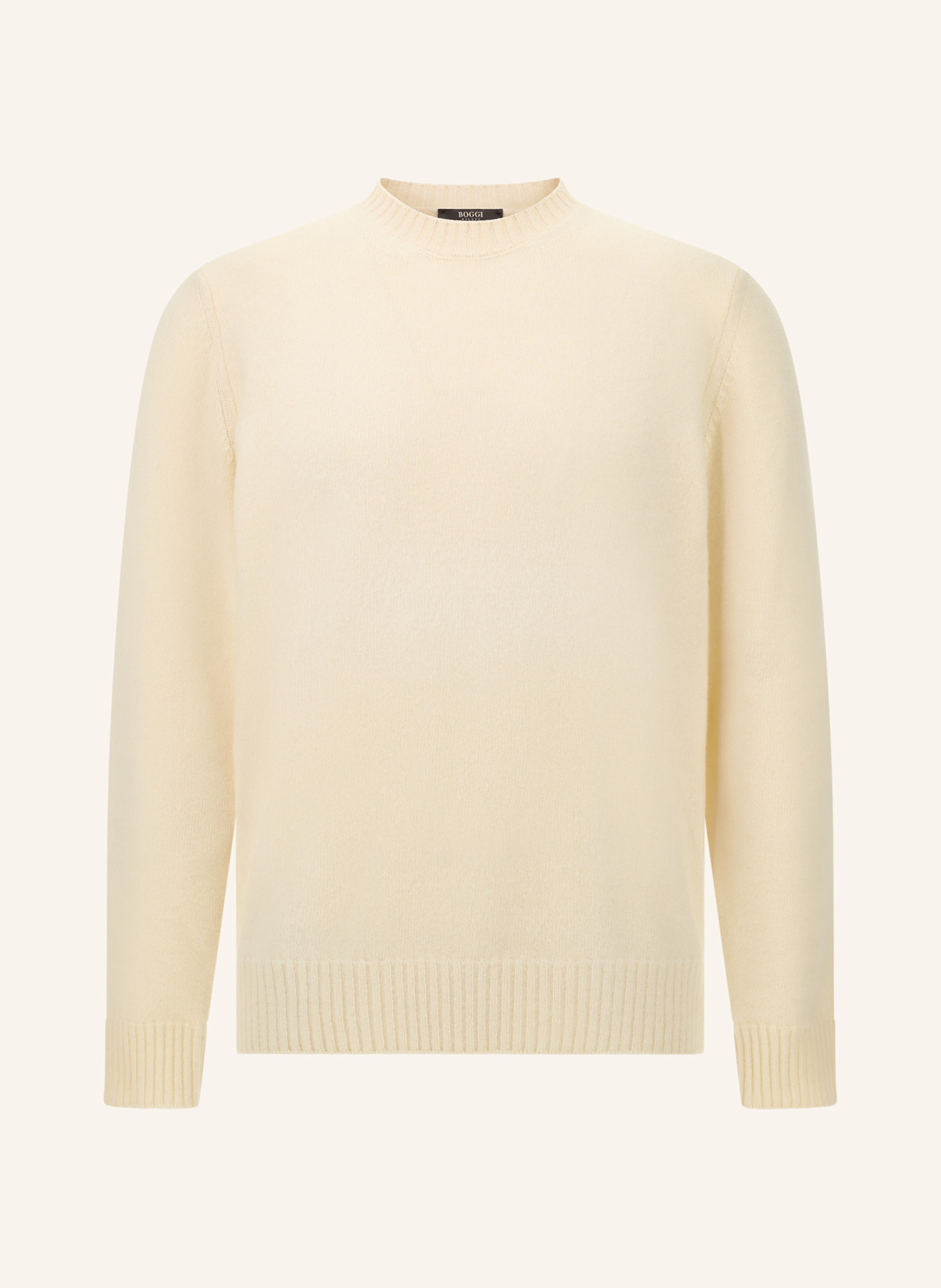 BOGGI MILANO Pullover: WEISS