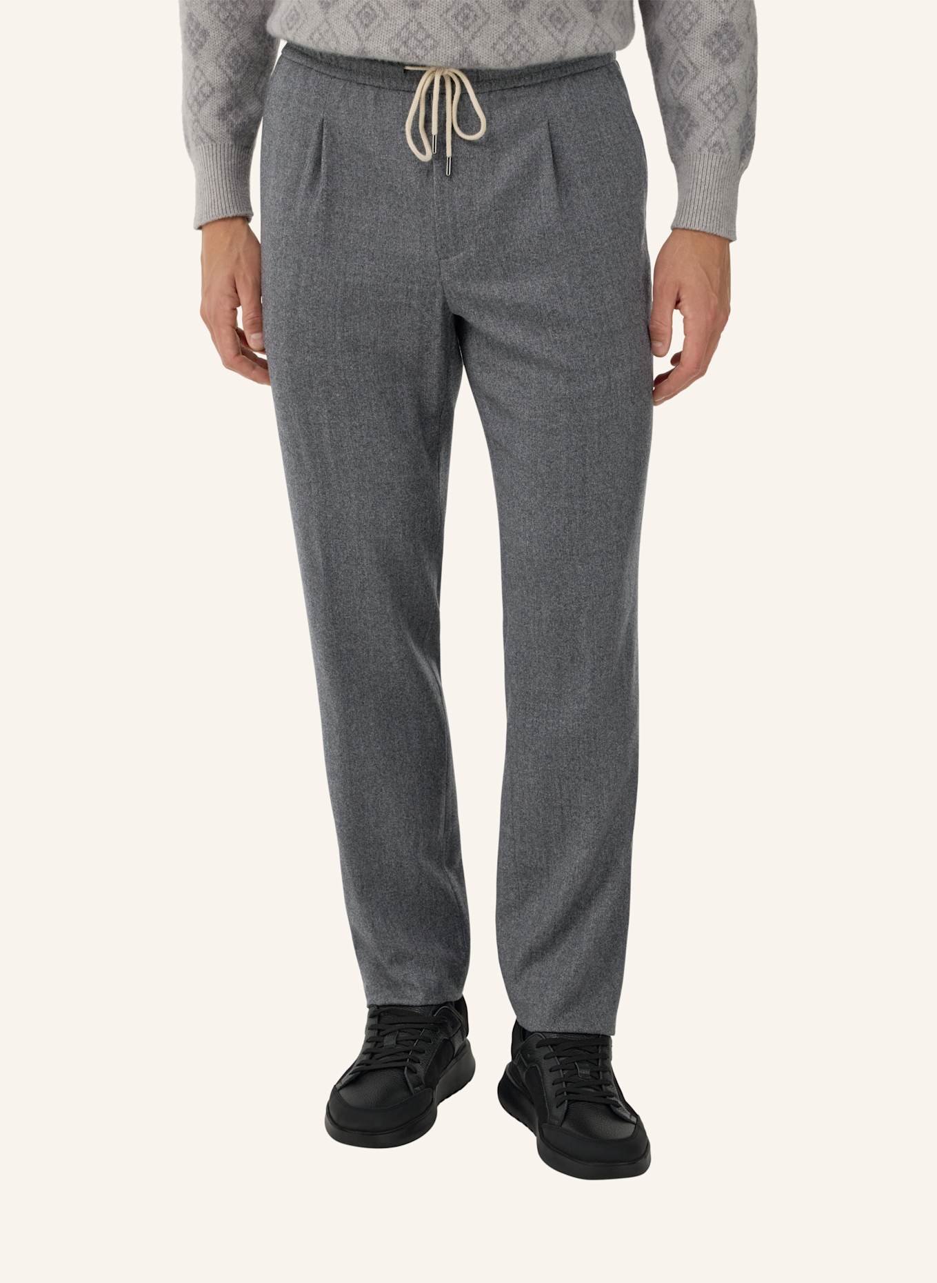 BOGGI MILANO Cordhose: GRAU