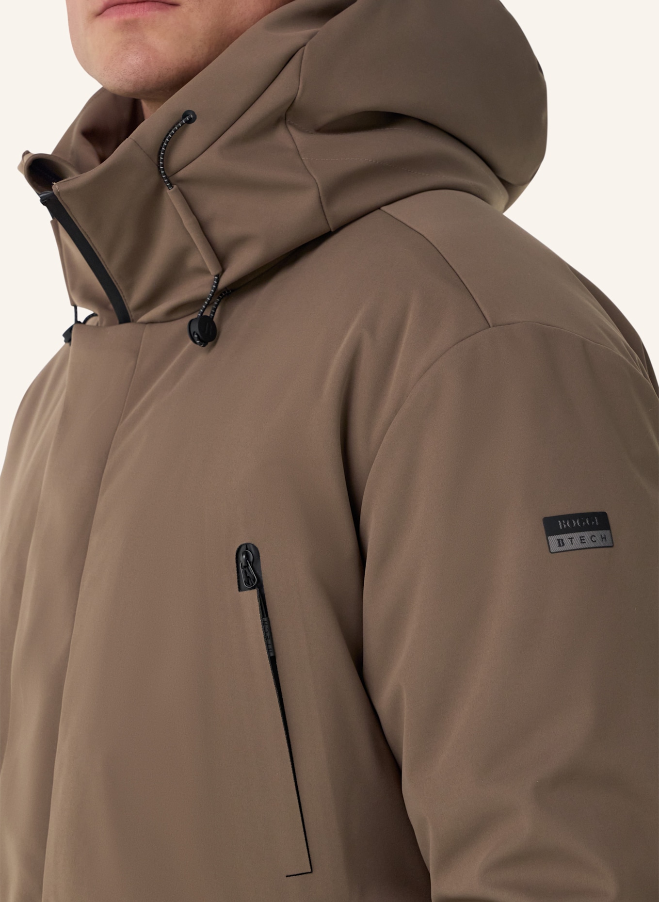 BOGGI MILANO Daunenmantel: BRAUN