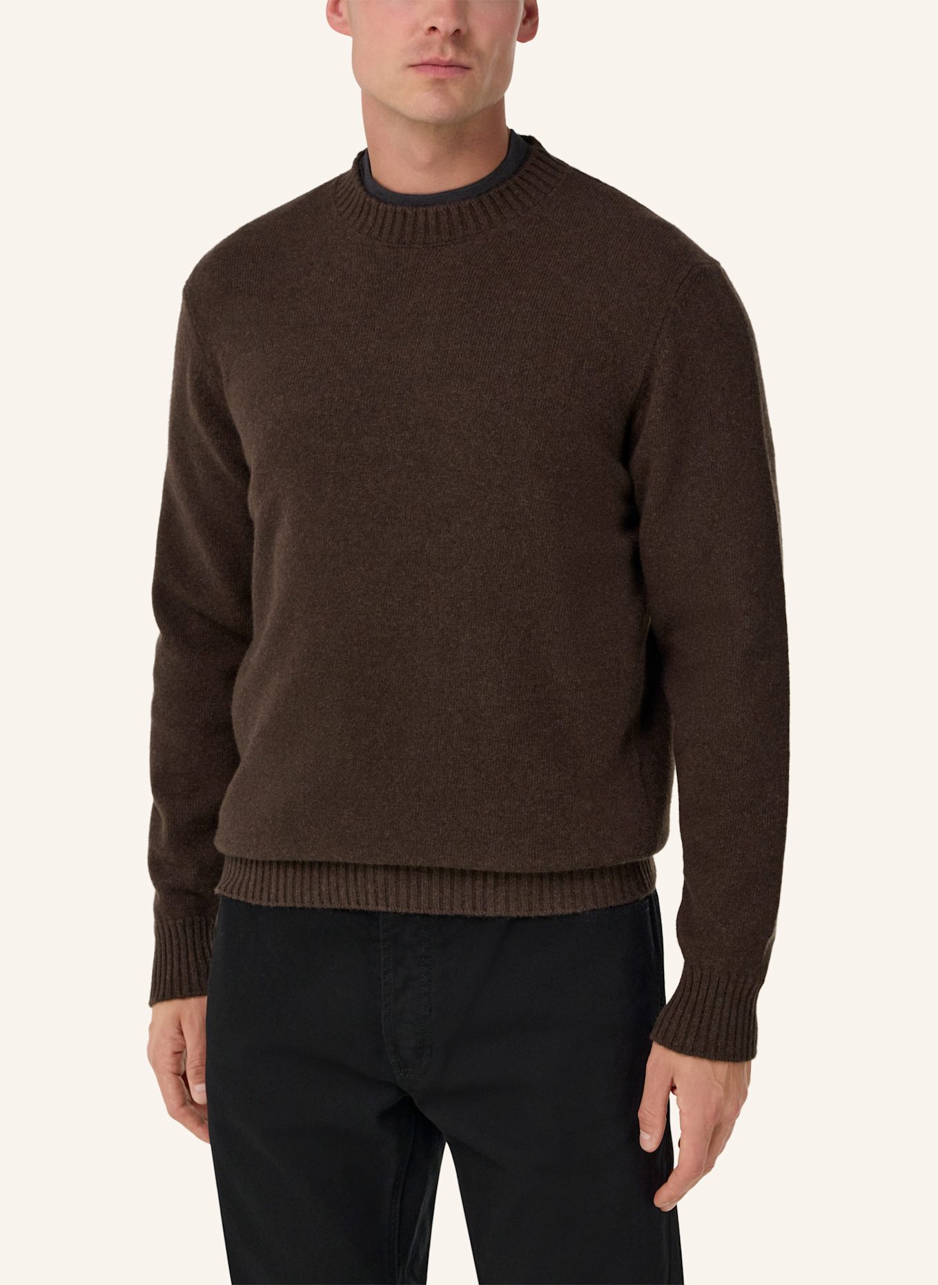 BOGGI MILANO Pullover: BRAUN