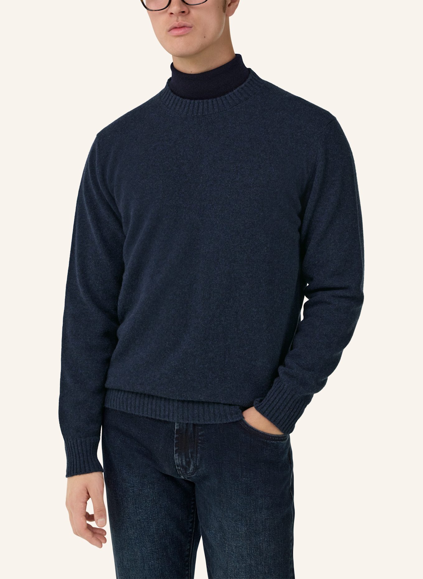 BOGGI MILANO Pullover: BLAU