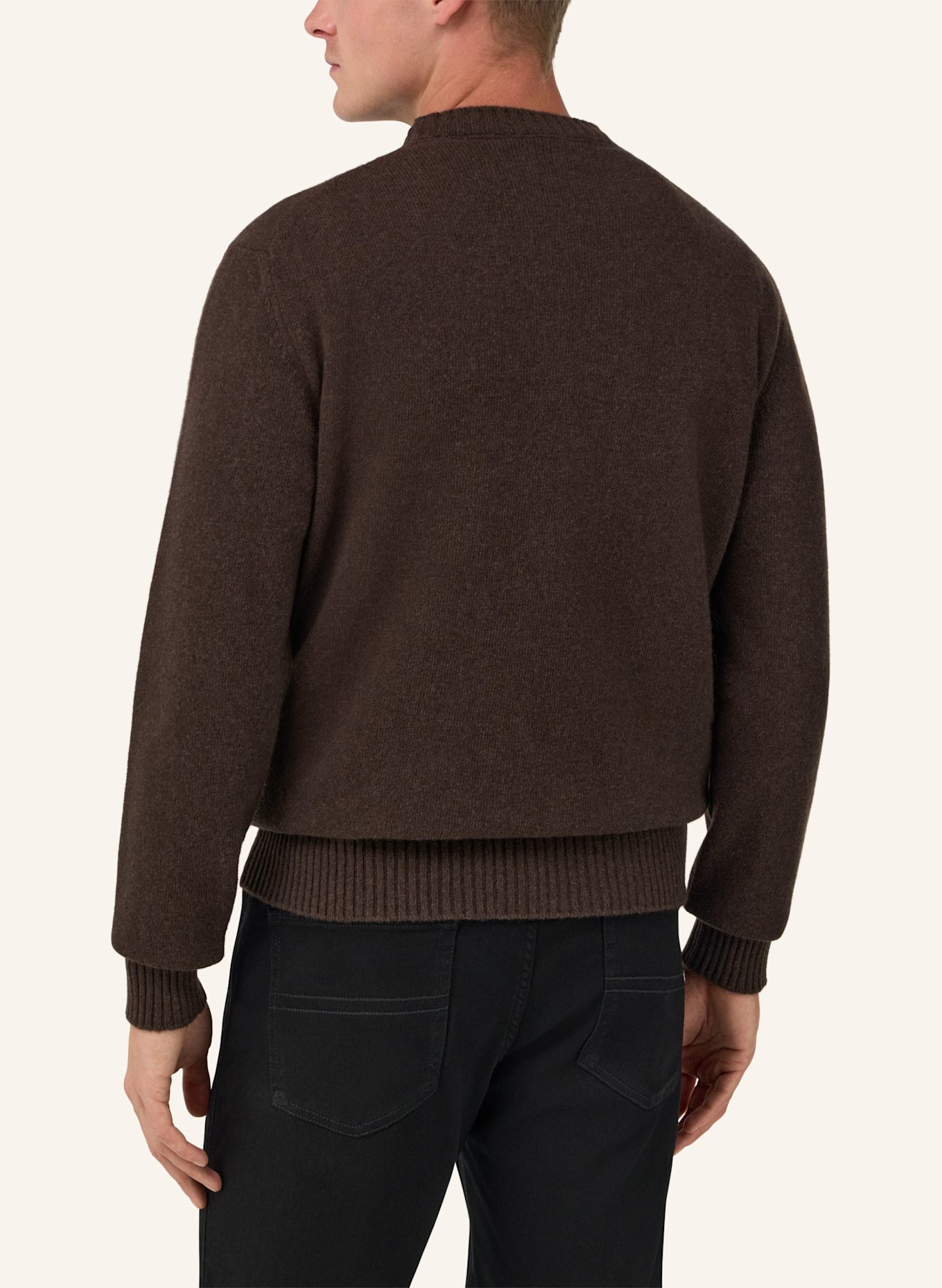 BOGGI MILANO Pullover: BRAUN