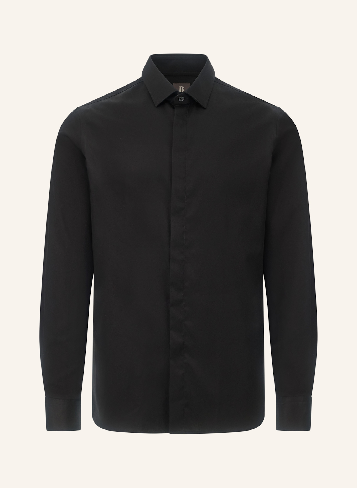 BOGGI MILANO Hemd Regular Fit: SCHWARZ