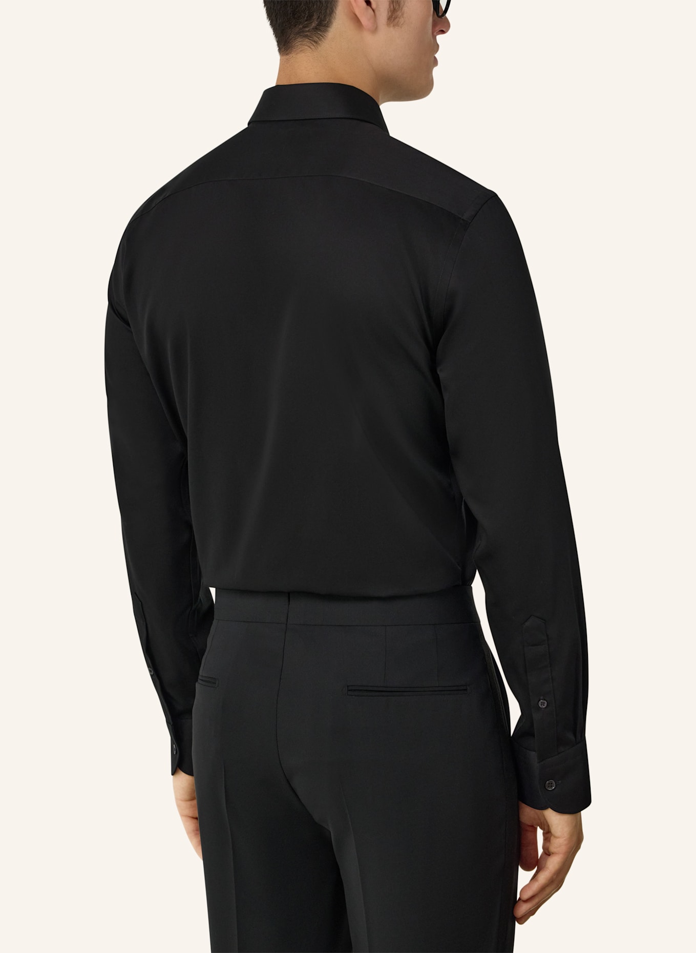 BOGGI MILANO Hemd Regular Fit: SCHWARZ