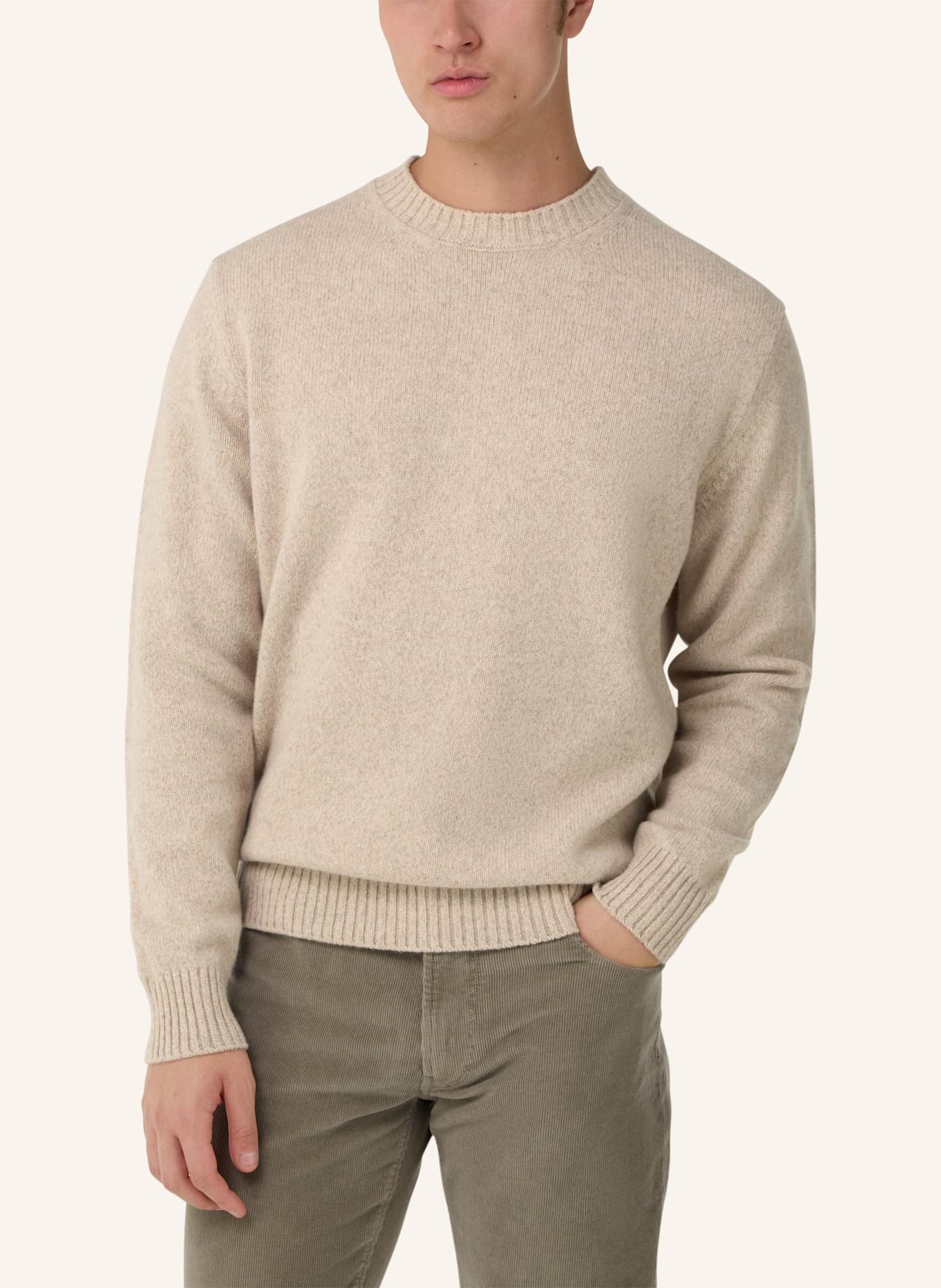 BOGGI MILANO Pullover: BRAUN