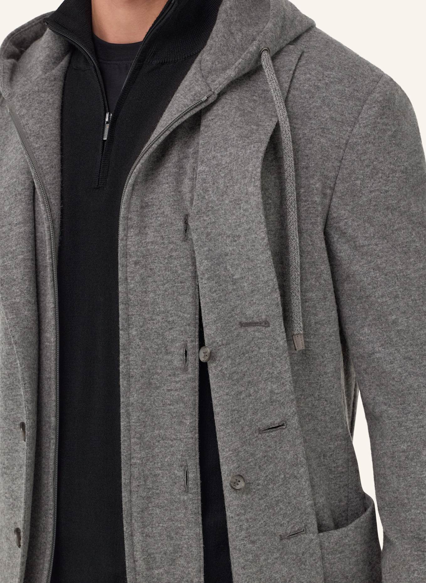 BOGGI MILANO Sweat-Sakko: GRAU