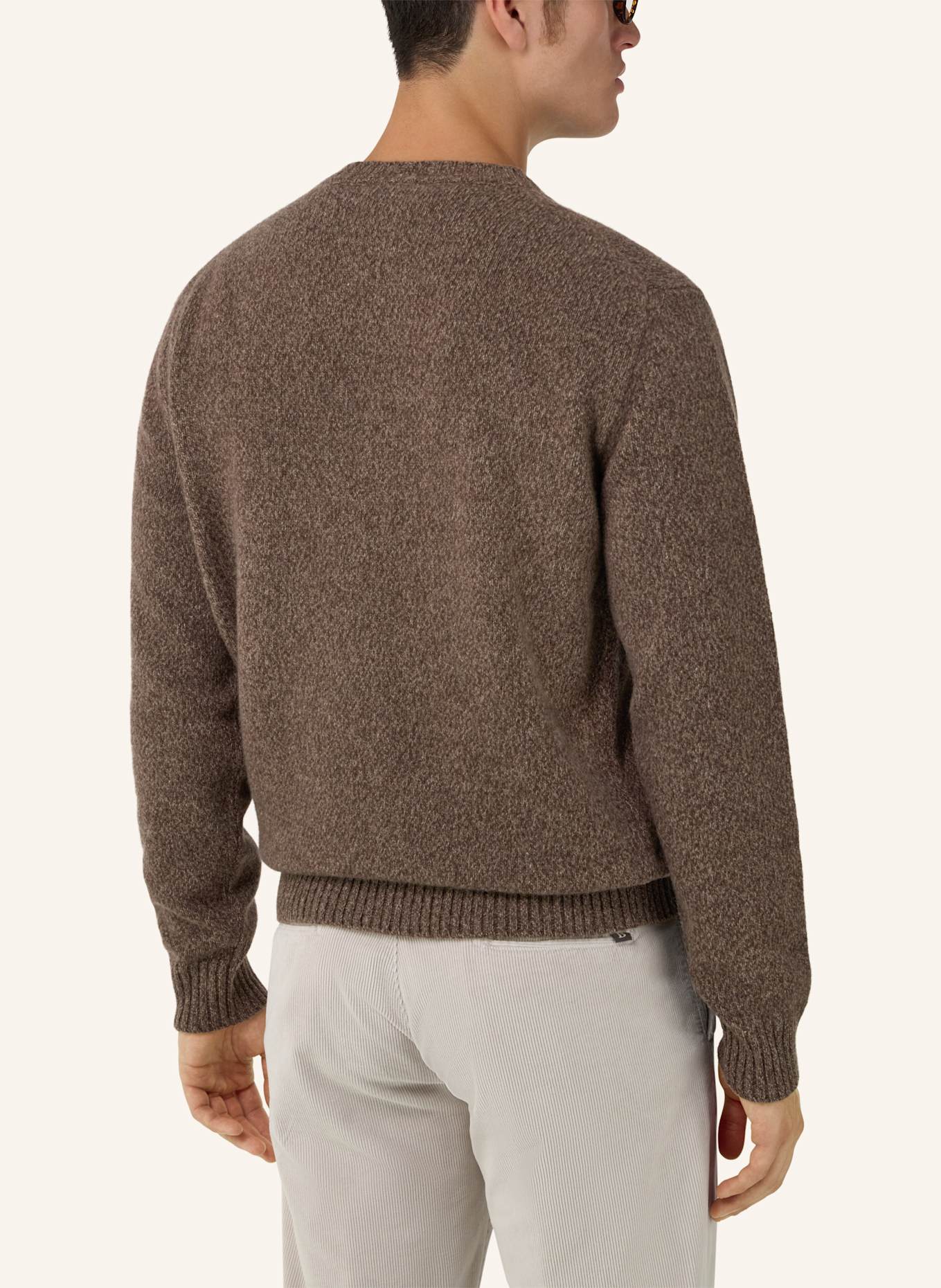 BOGGI MILANO Pullover: BRAUN