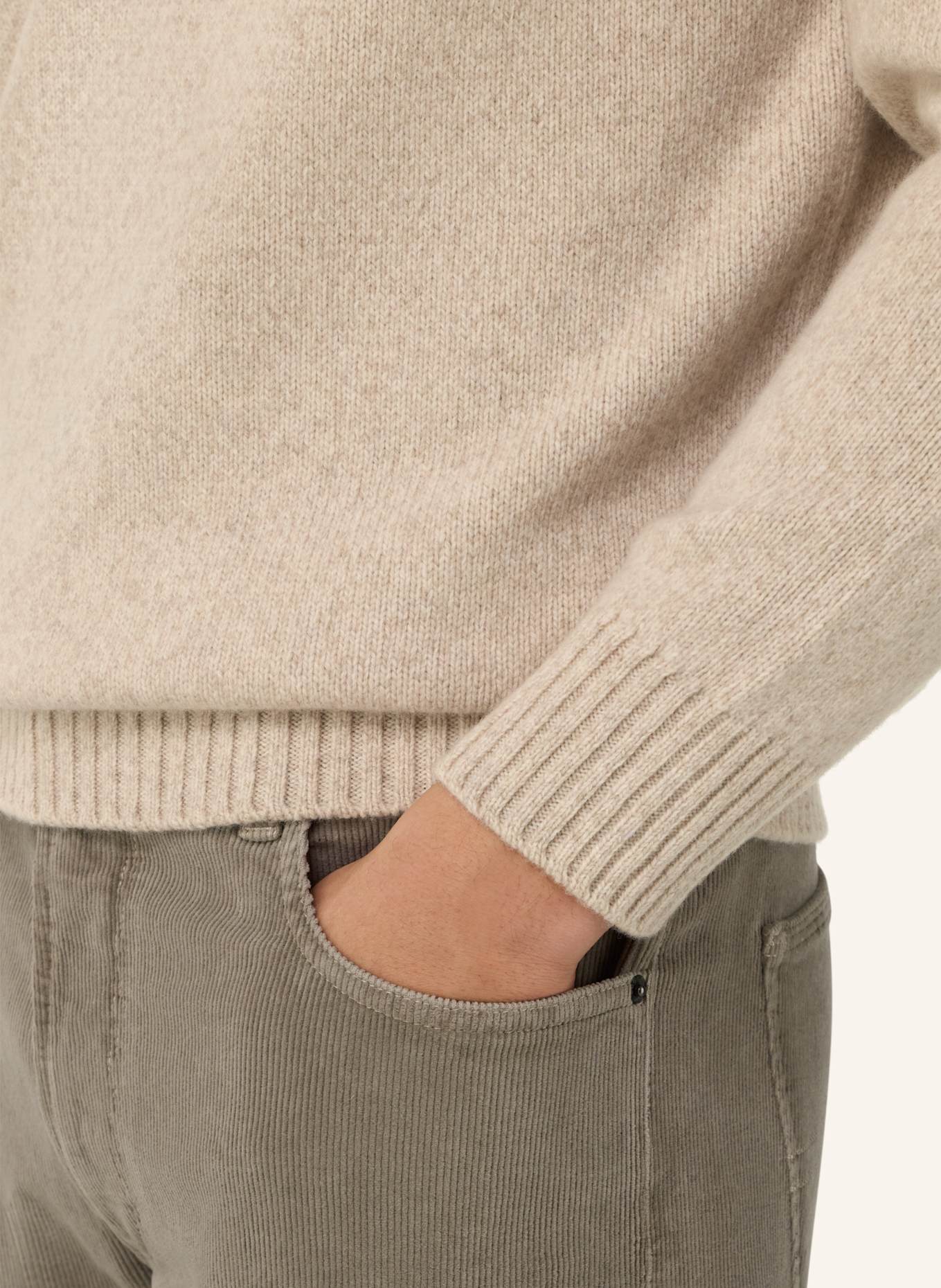 BOGGI MILANO Pullover: BRAUN