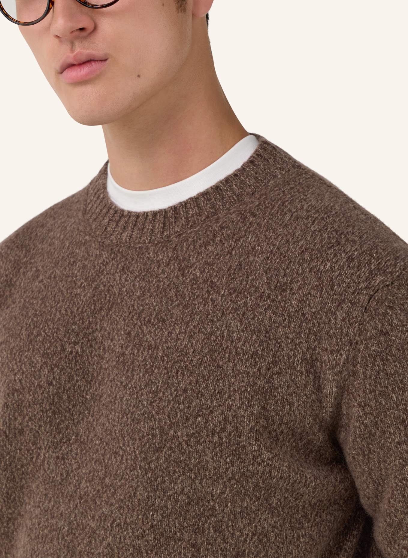BOGGI MILANO Pullover: BRAUN