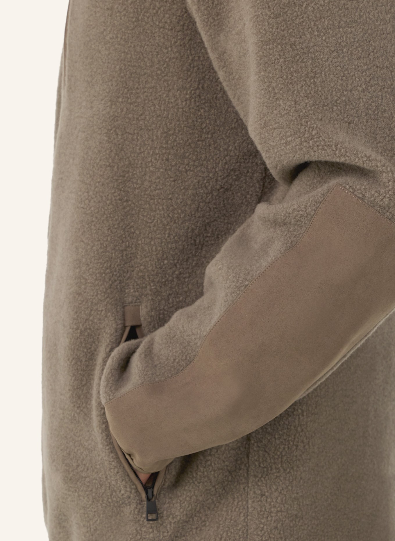 BOGGI MILANO Sweatjacke: TAUPE
