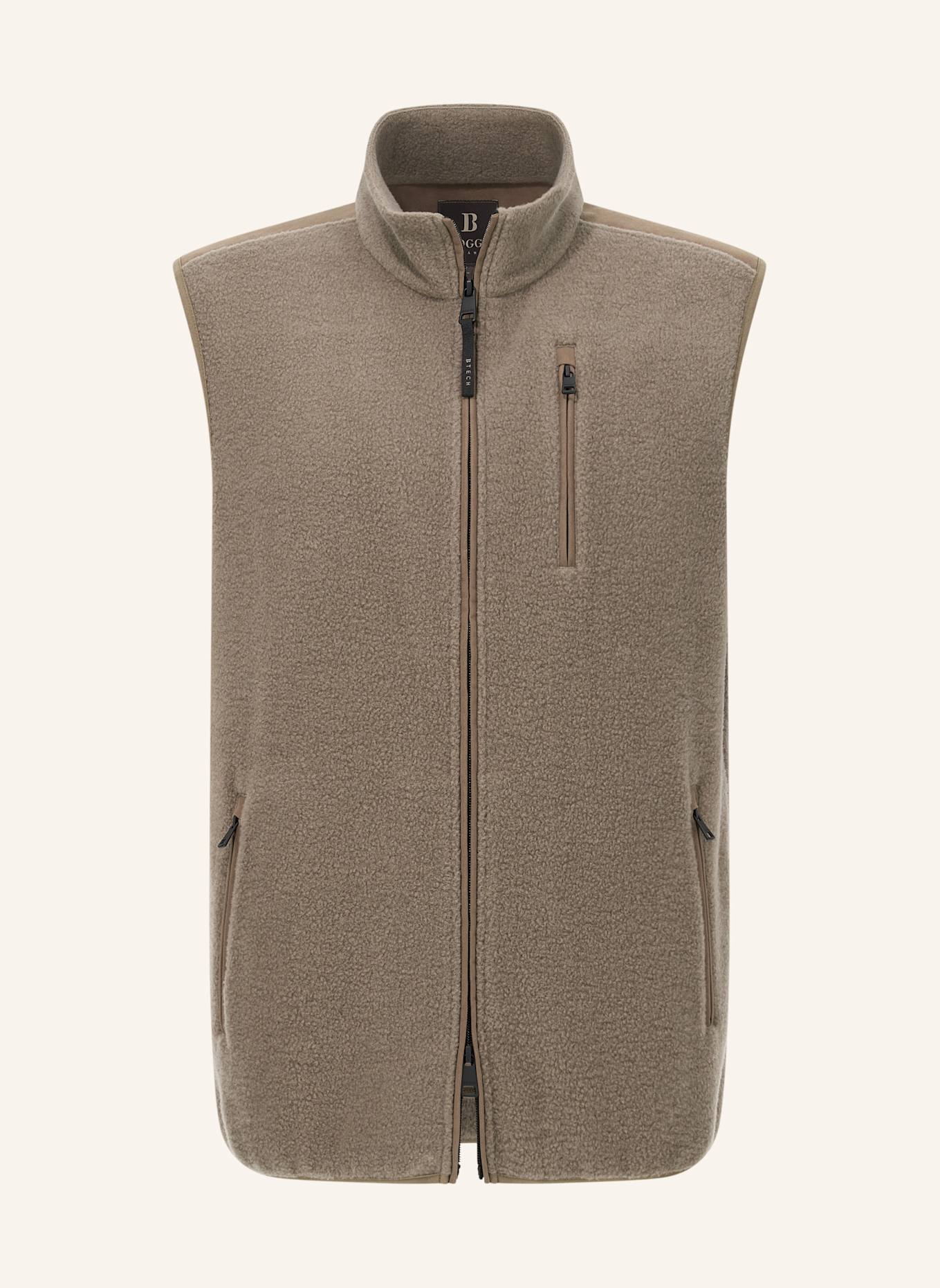 BOGGI MILANO Sweatjacke: TAUPE