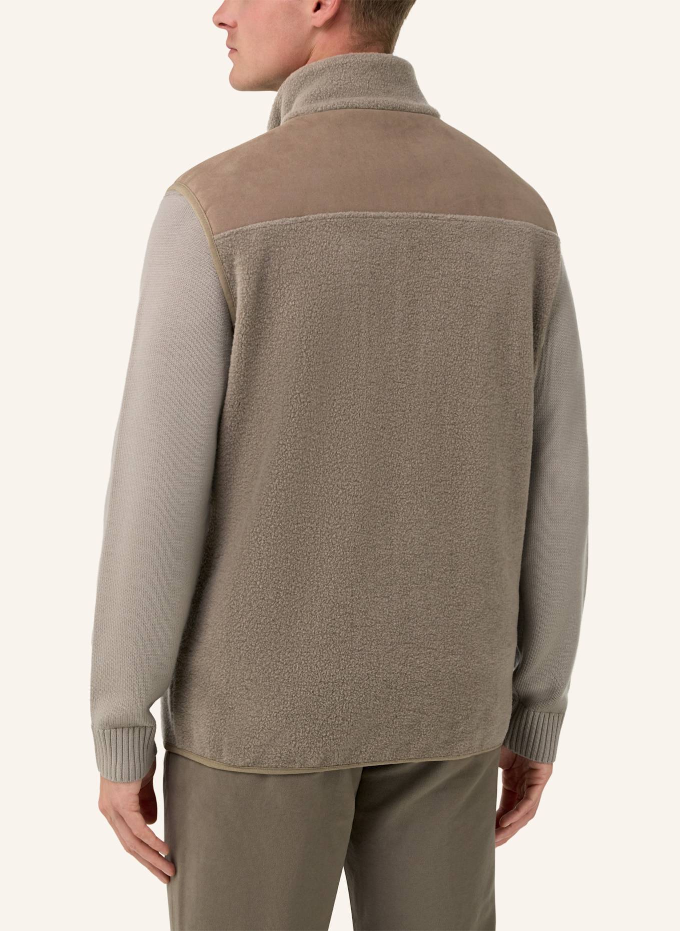 BOGGI MILANO Sweatjacke: TAUPE