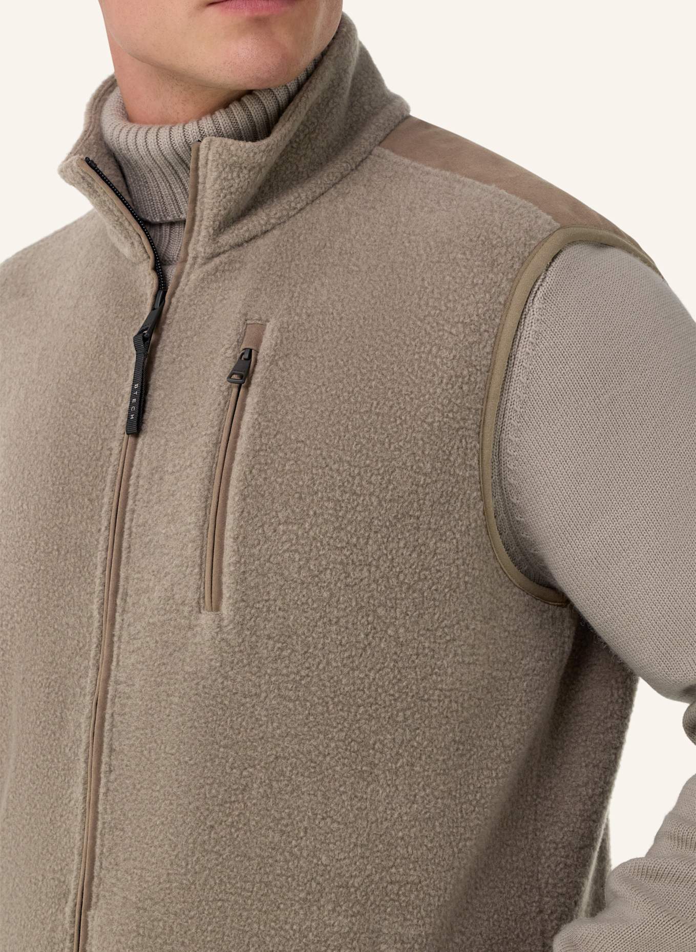 BOGGI MILANO Sweatjacke: TAUPE