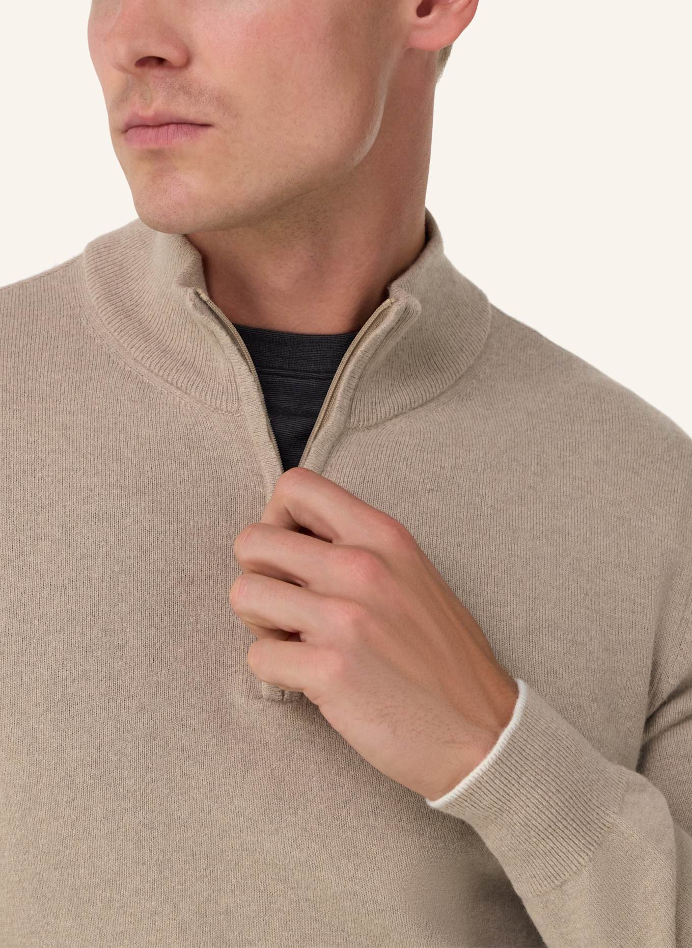 BOGGI MILANO Pullover: BEIGE