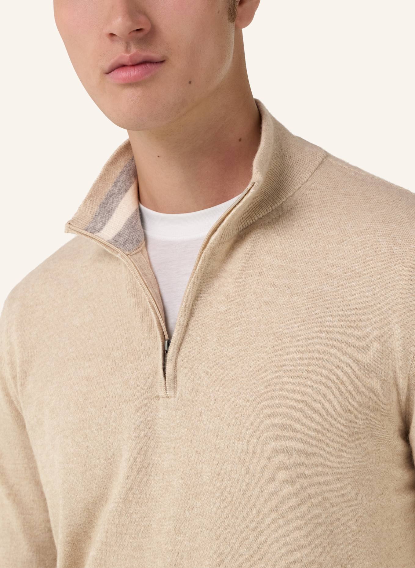 BOGGI MILANO Pullover: BRAUN