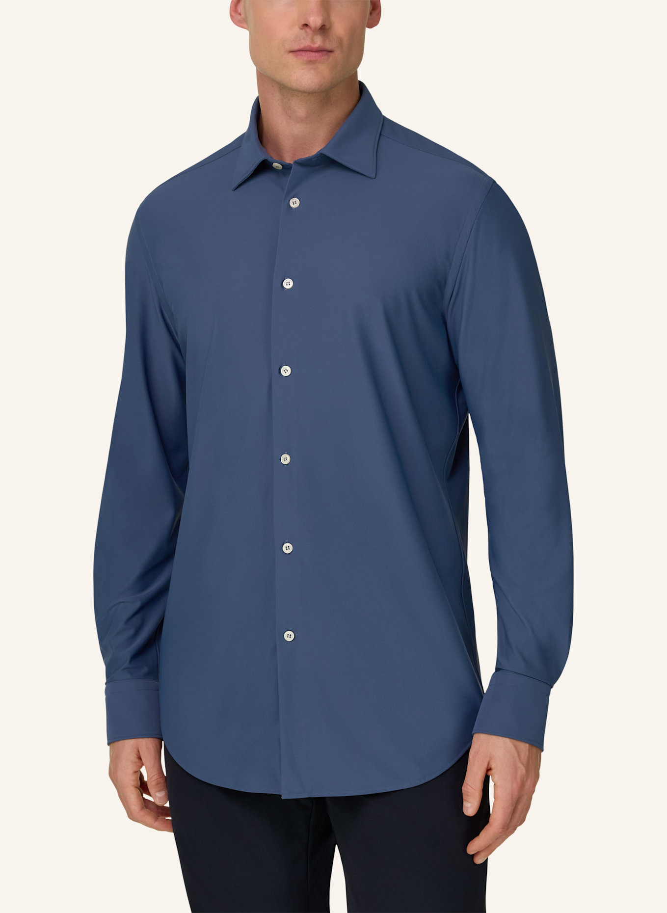 BOGGI MILANO Overshirt: BLAU