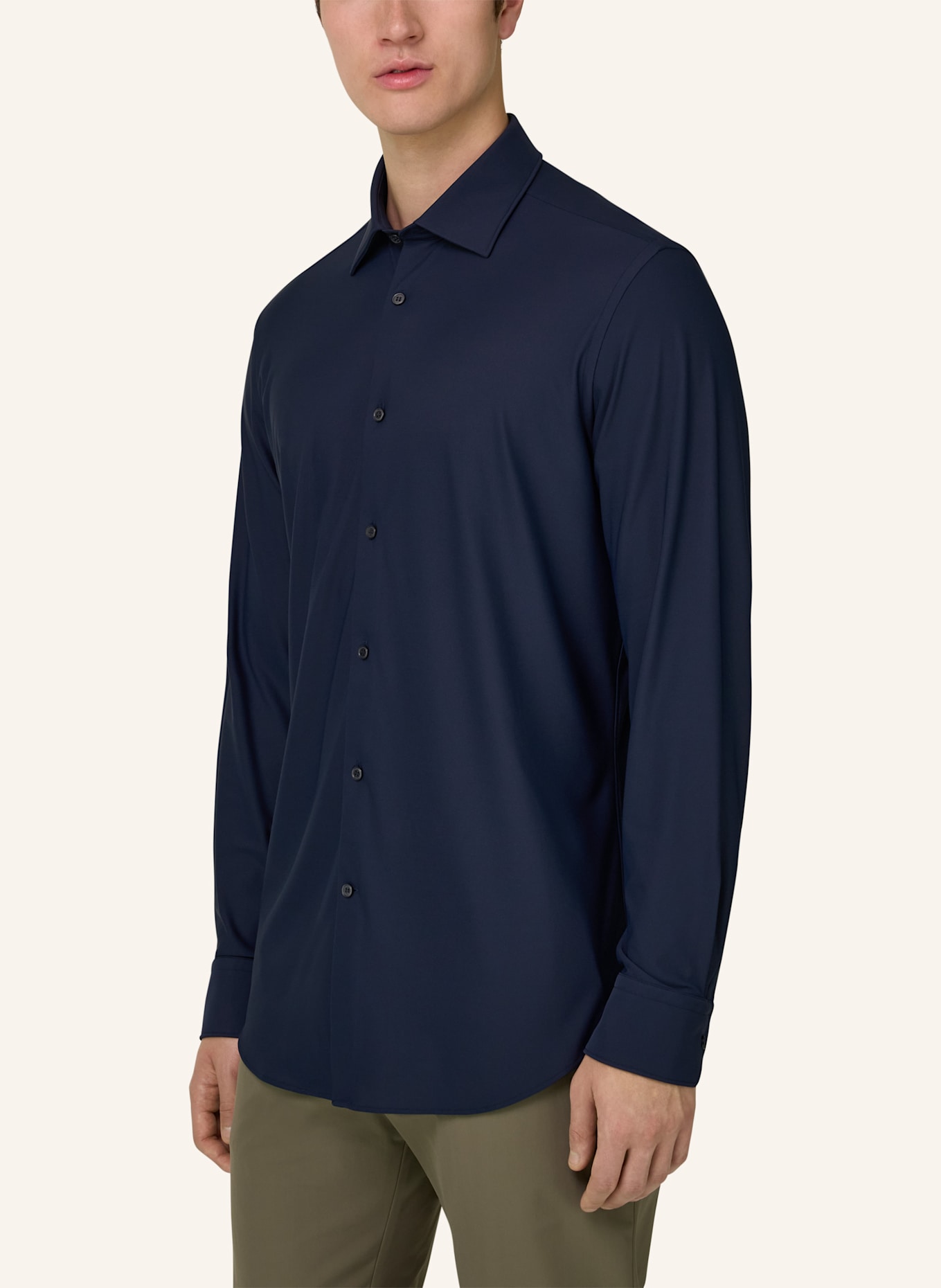 BOGGI MILANO Overshirt: BLAU