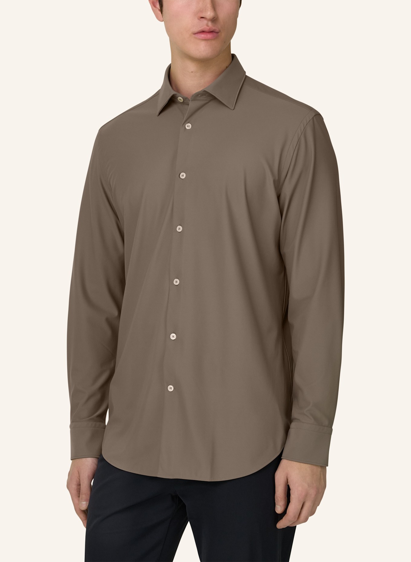 BOGGI MILANO Overshirt: BRAUN
