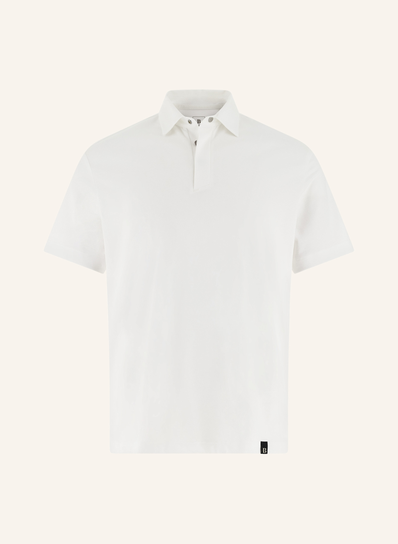 BOGGI MILANO Piqué-Poloshirt: WEISS