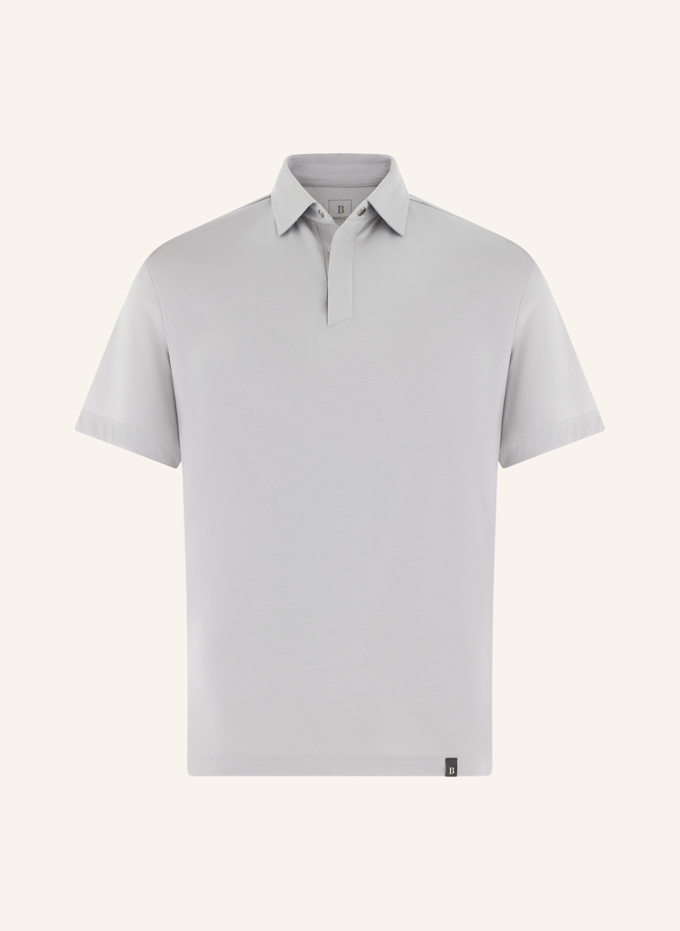 BOGGI MILANO Piqué-Poloshirt: WEISS