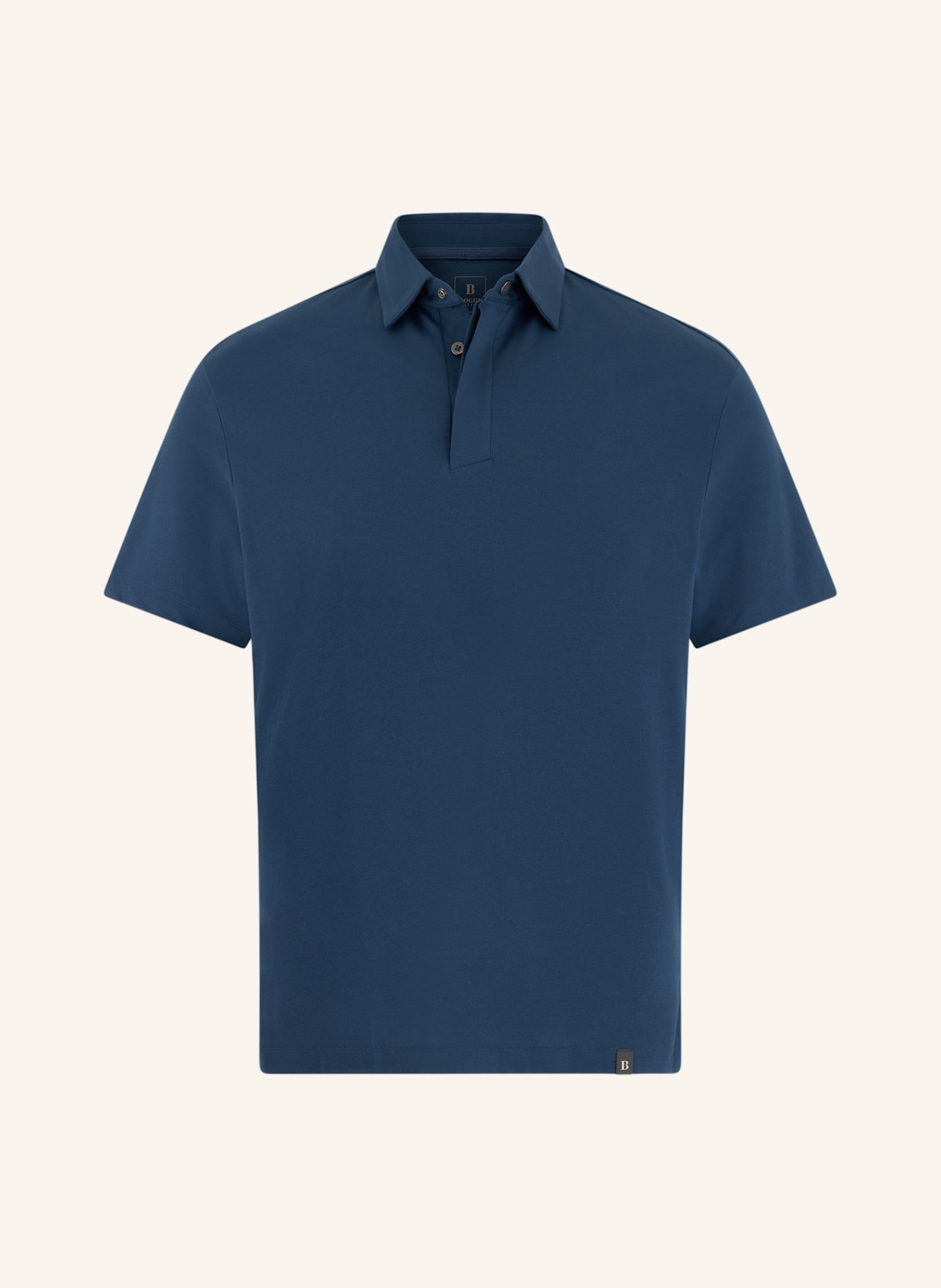 BOGGI MILANO Piqué-Poloshirt: BLAU