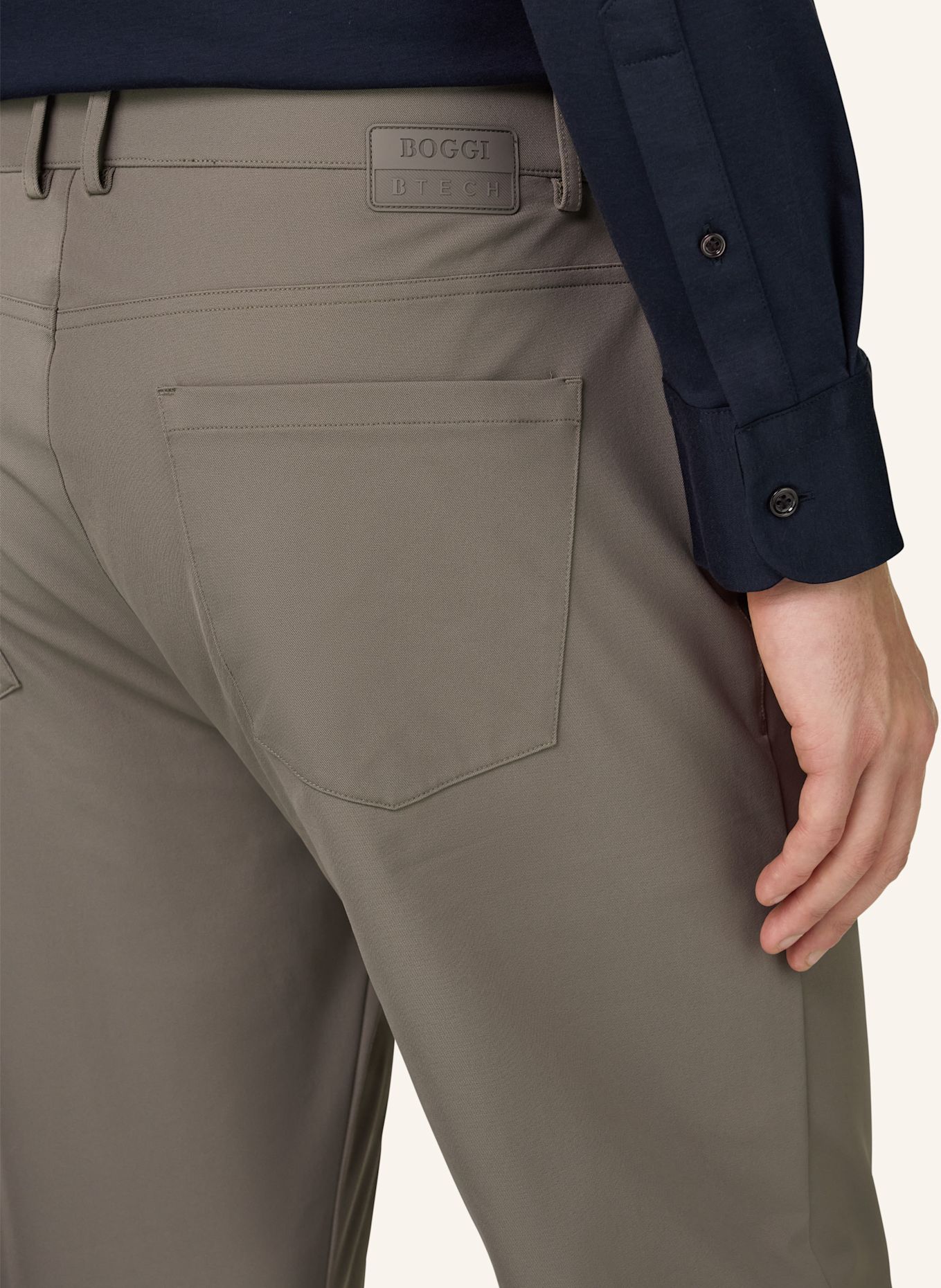 BOGGI MILANO Jeans: DUNKELGRAU