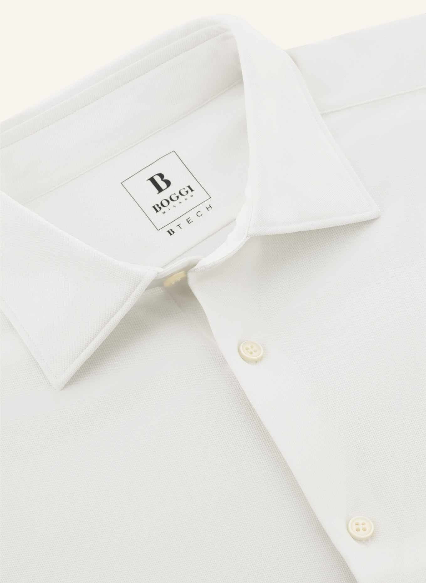 BOGGI MILANO Overshirt: WEISS