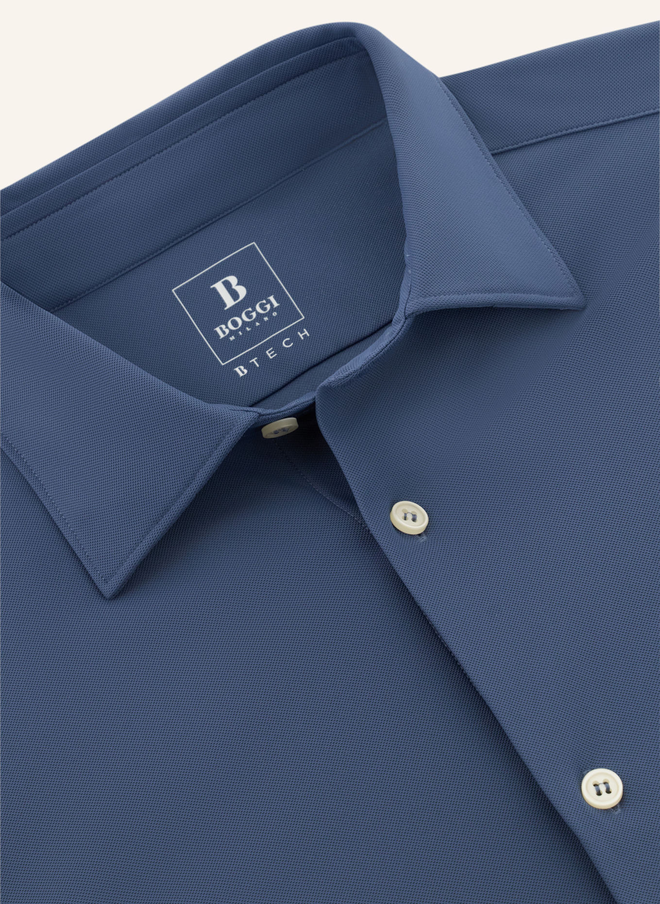 BOGGI MILANO Overshirt: BLAU