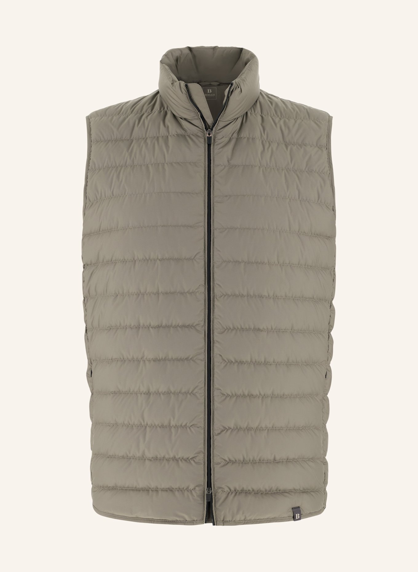 BOGGI MILANO Daunenweste aus Cashmere: DUNKELGRAU