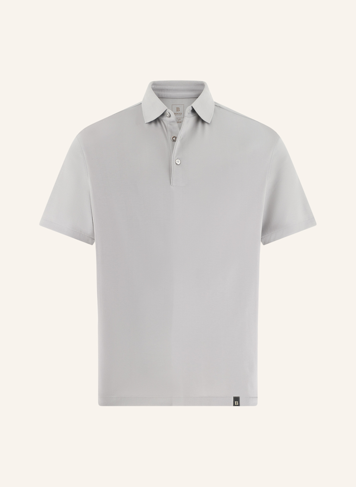 BOGGI MILANO Piqué-Poloshirt: WEISS