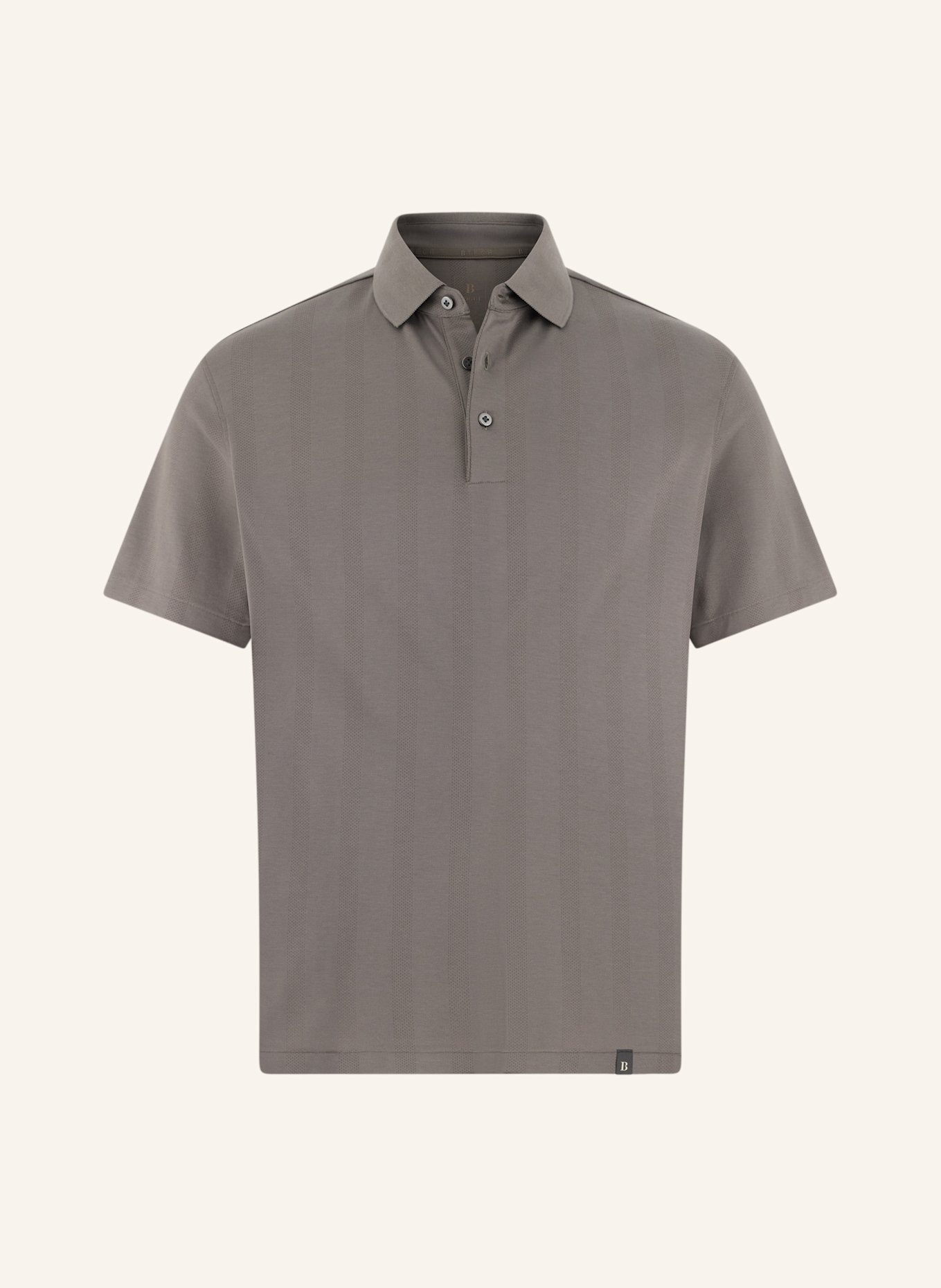 BOGGI MILANO Piqué-Poloshirt: BRAUN