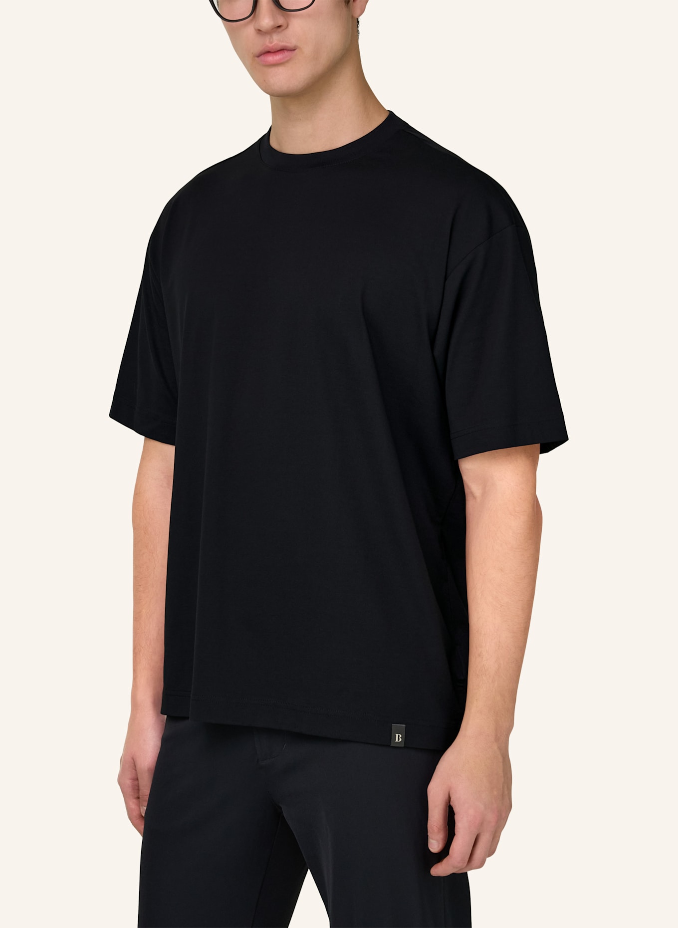 BOGGI MILANO T-Shirt: SCHWARZ