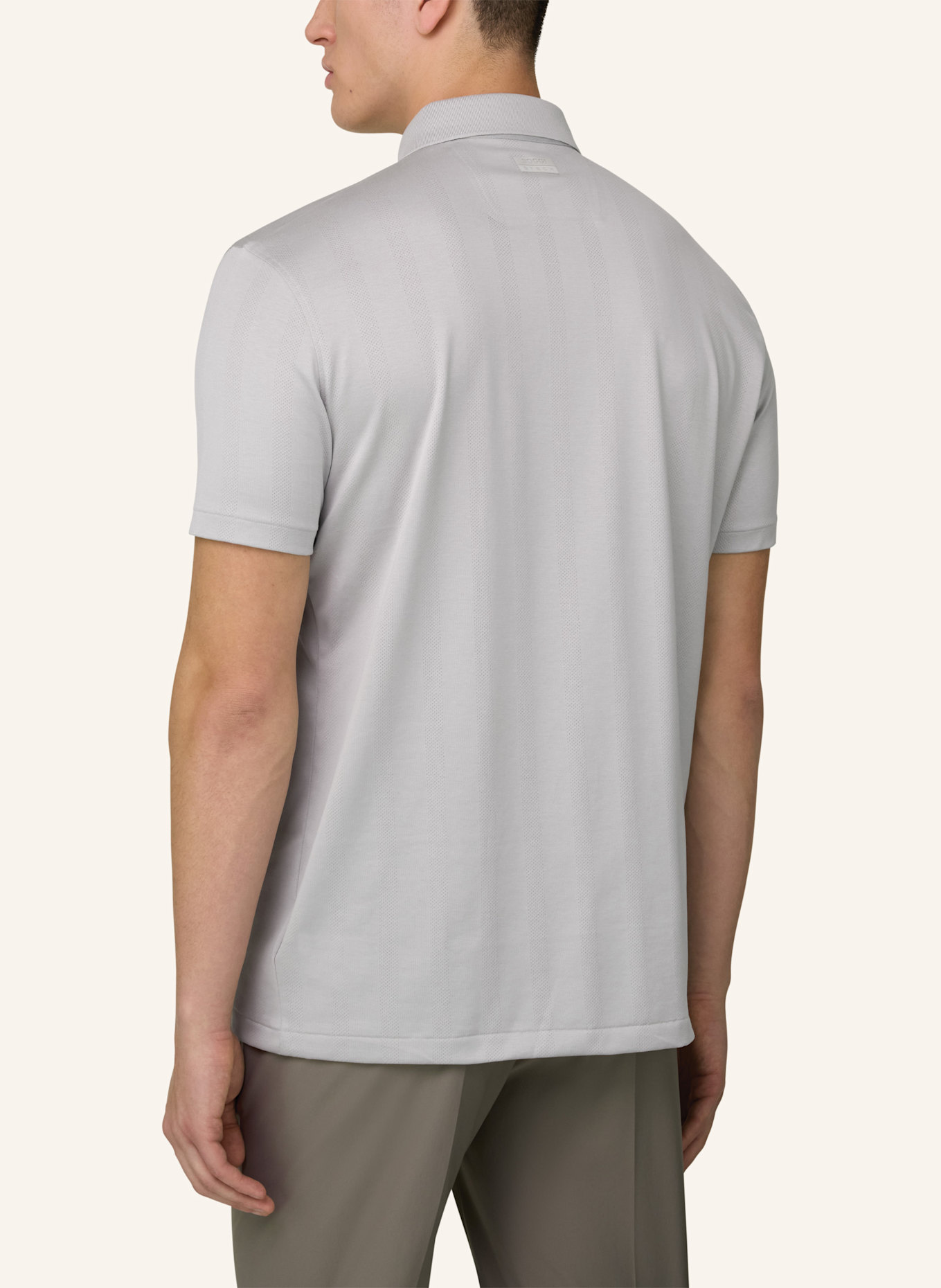 BOGGI MILANO Piqué-Poloshirt: WEISS