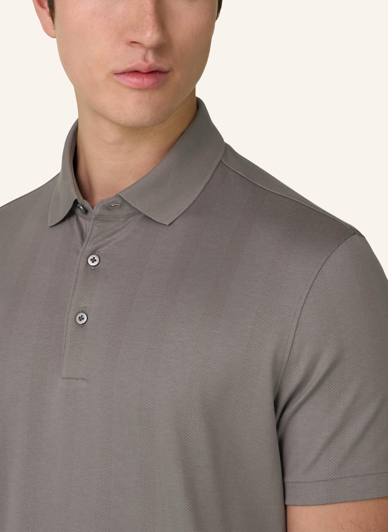 BOGGI MILANO Piqué-Poloshirt: BRAUN